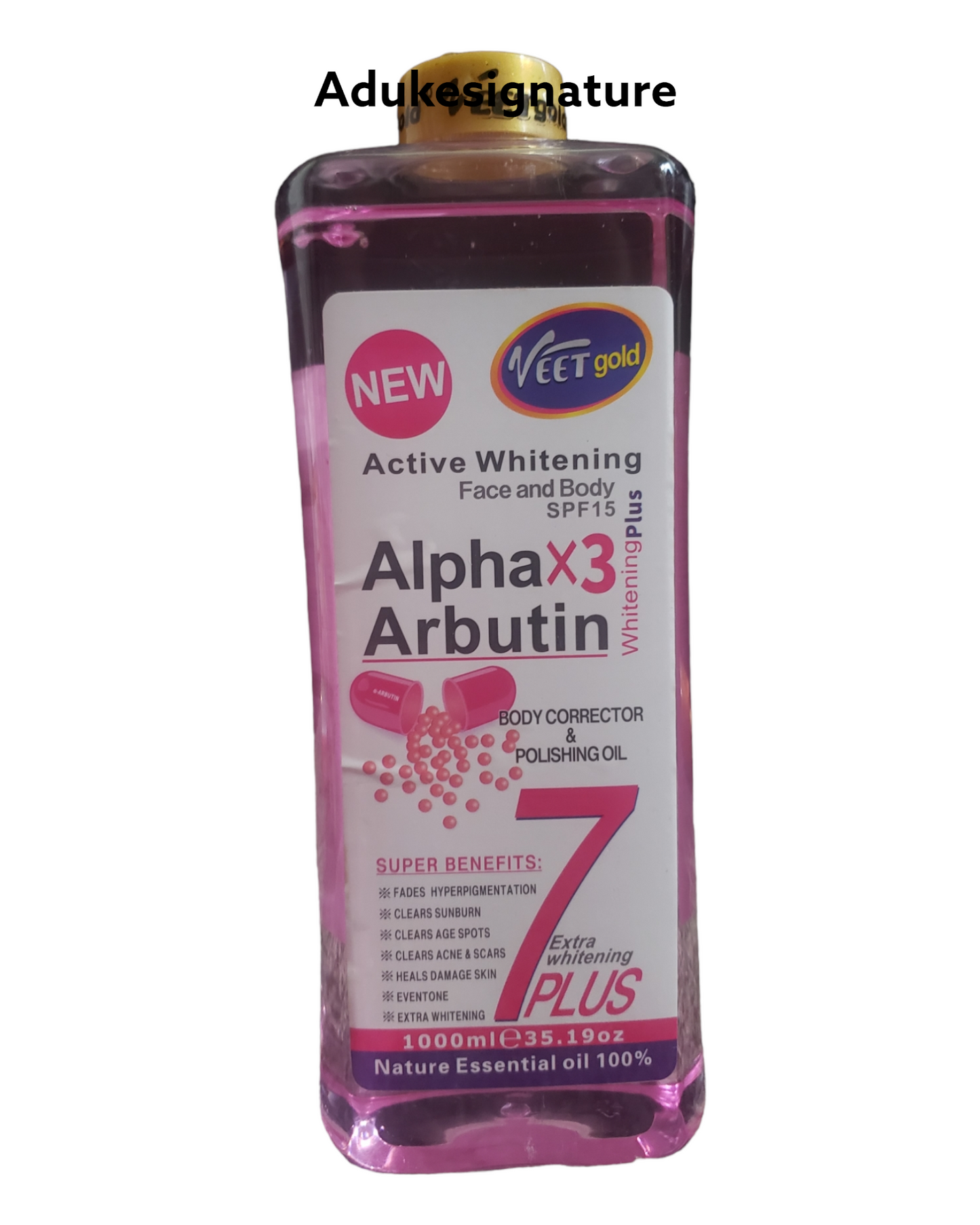 Veet gold alpha arbutin oil 1000ml