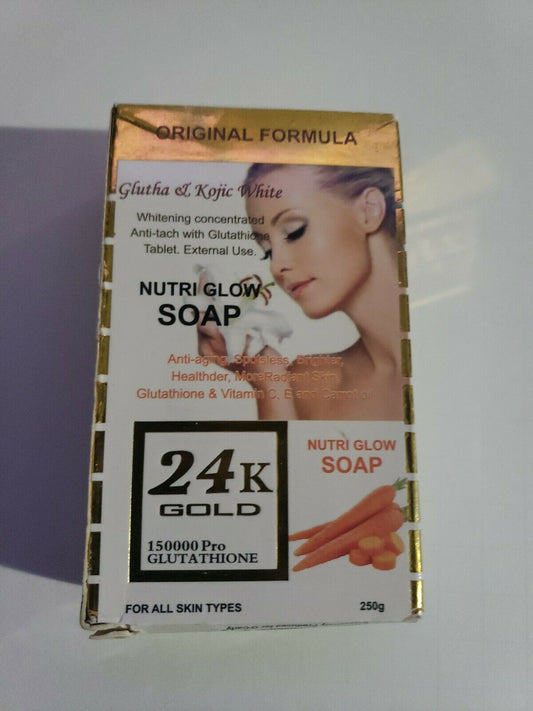 24k gold glutha kojic nutri glow soap
