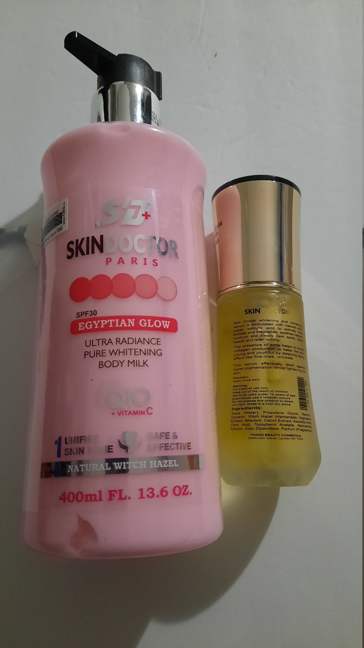 Skin Doctor Egyptian glow lotion 400ml & serum